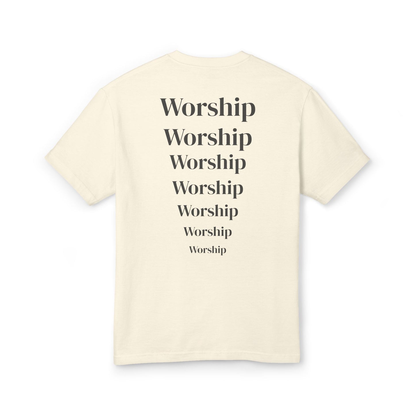 "Worship x7" Washed Heavyweight T-Shirt