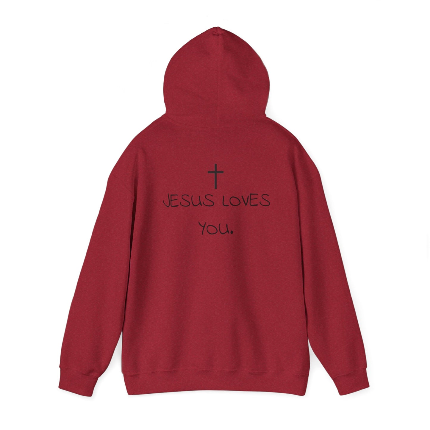 Sudadera con capucha "Jesús te ama"