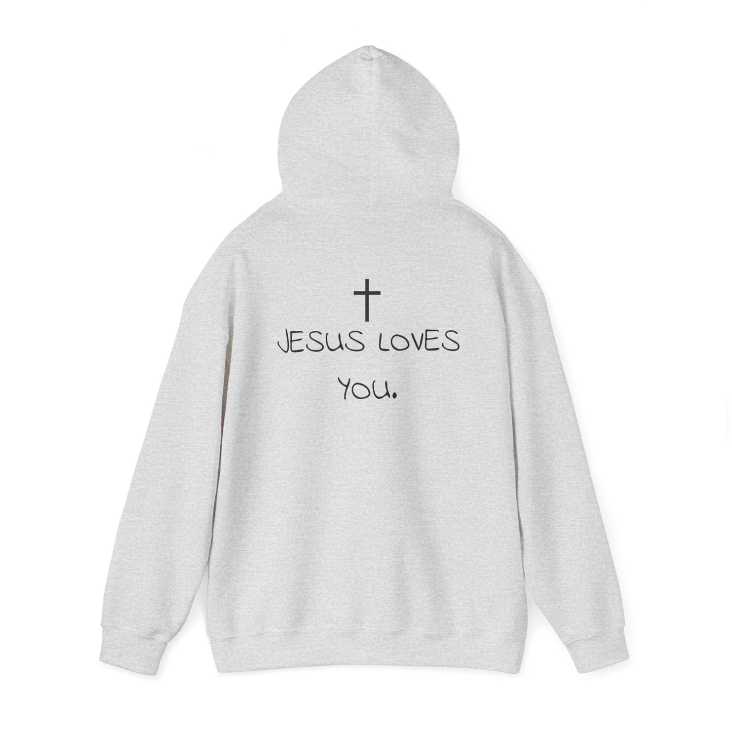 Sudadera con capucha "Jesús te ama"