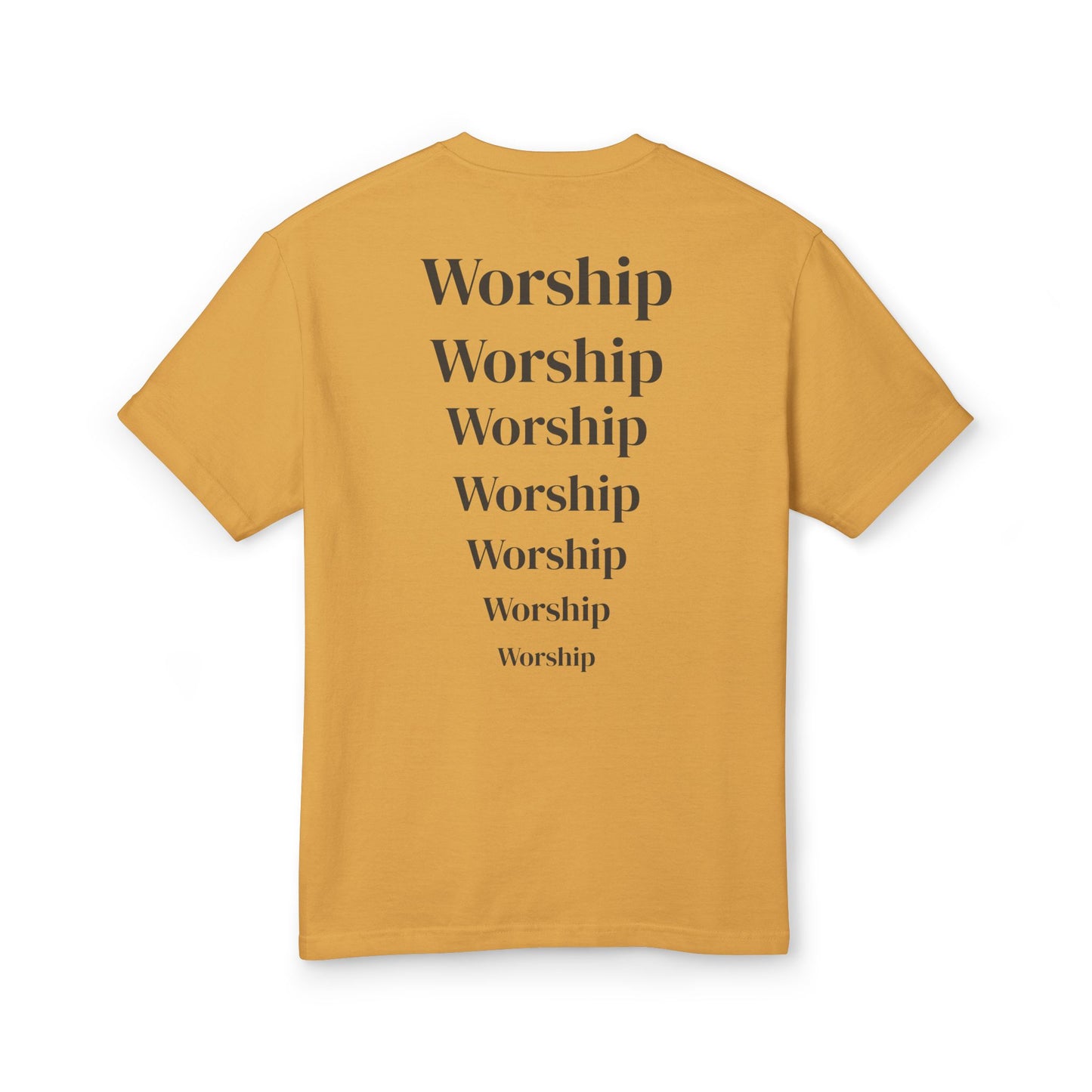 "Worship x7" Washed Heavyweight T-Shirt