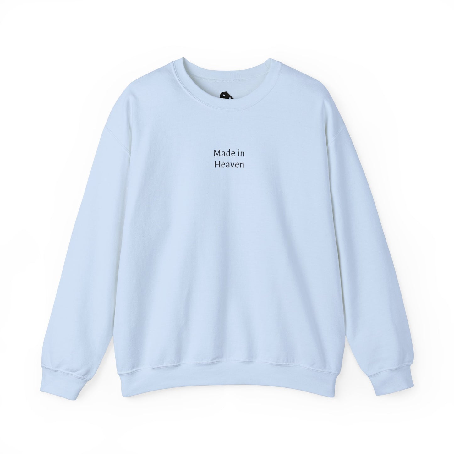 Sudadera con cuello redondo "Hecho en el cielo"