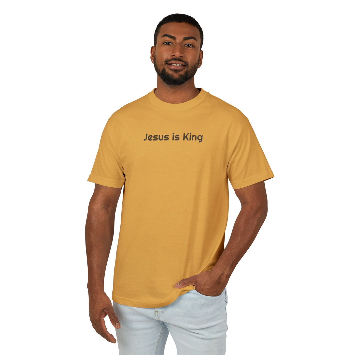 "Jesus is King" Washed Heavyweight T-Shirt