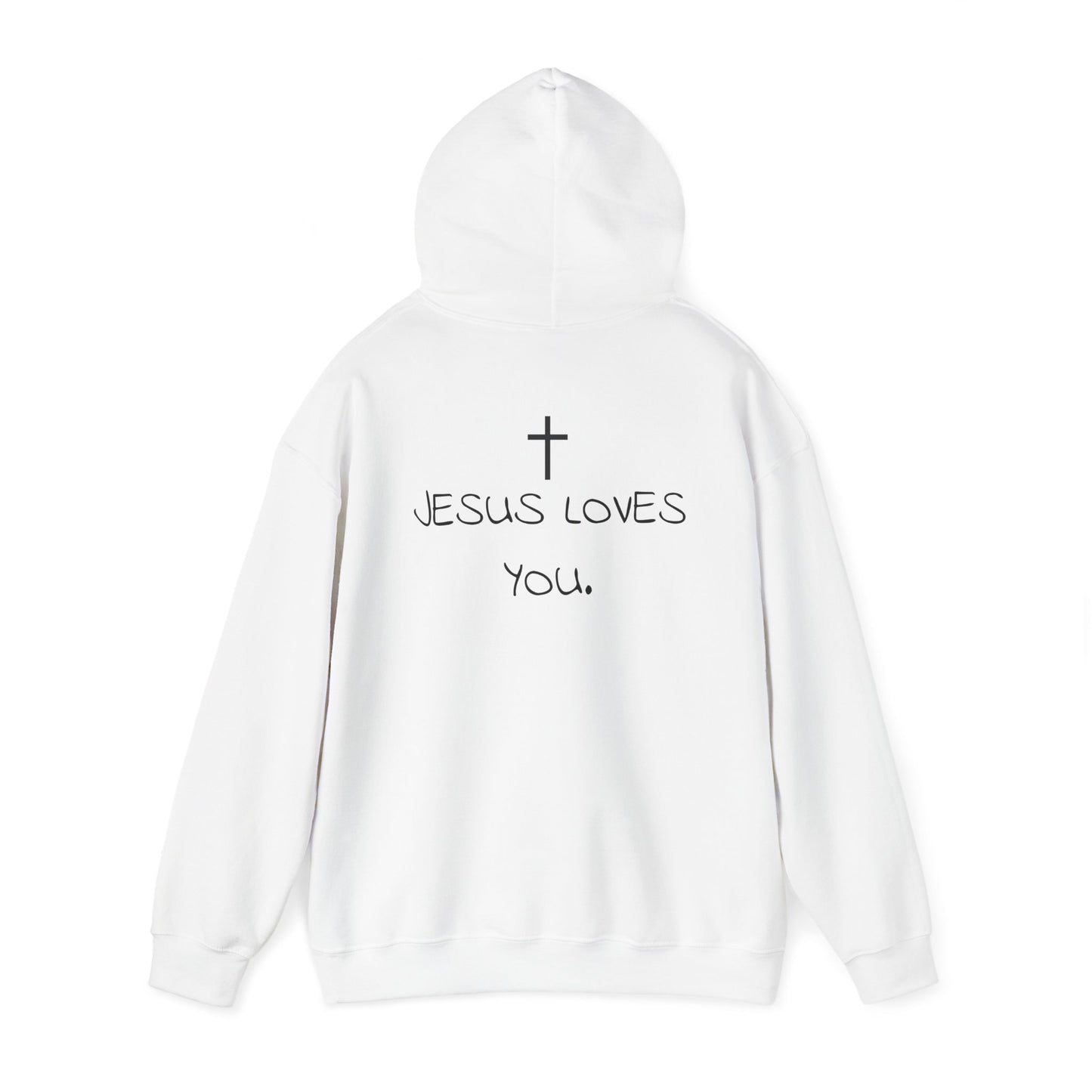 Sudadera con capucha "Jesús te ama"