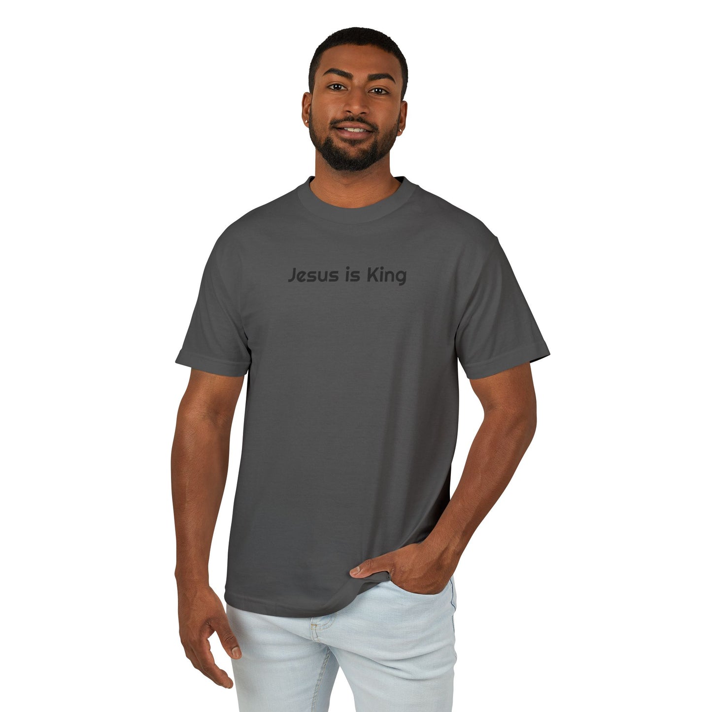 "Jesus is King" Washed Heavyweight T-Shirt