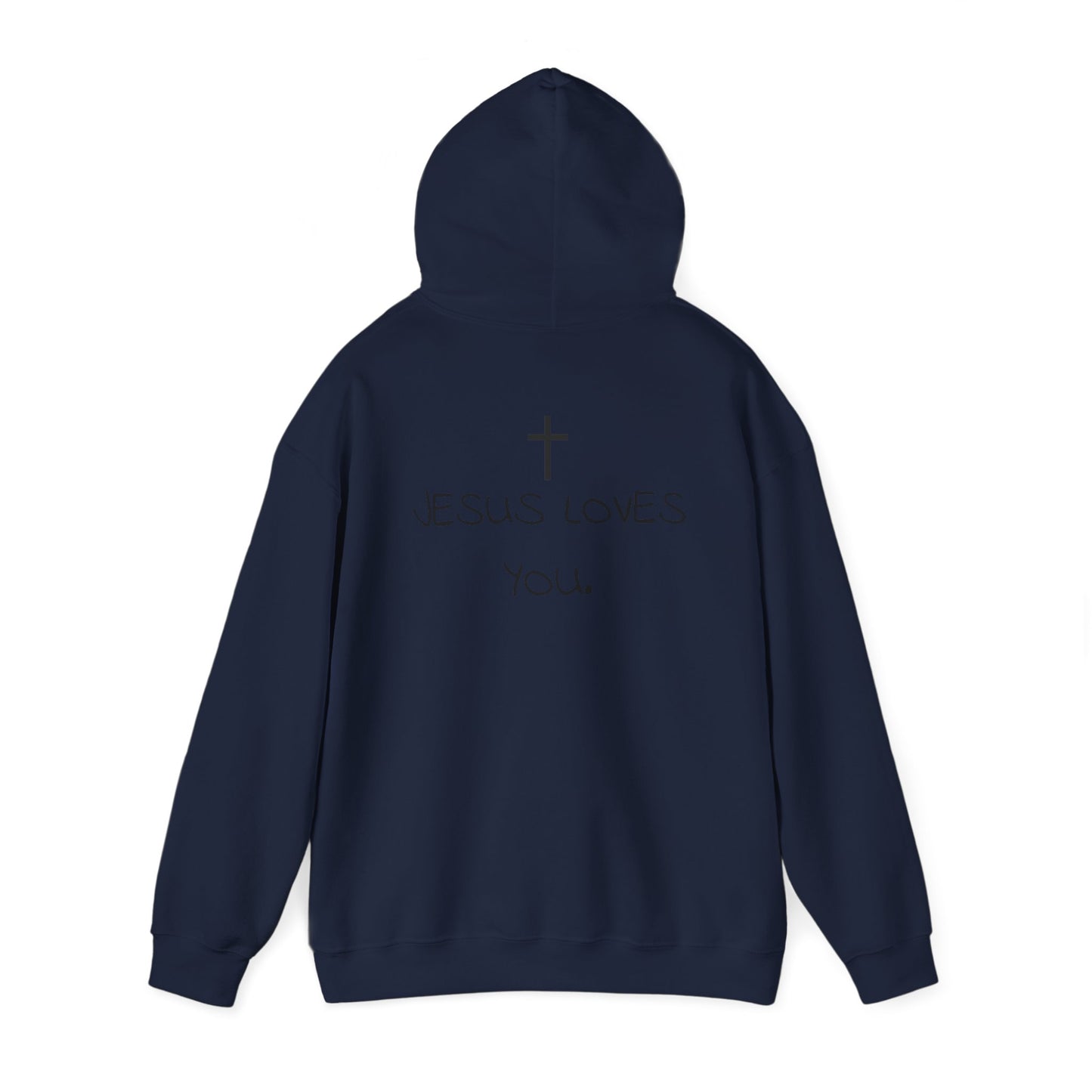 Sudadera con capucha "Jesús te ama"