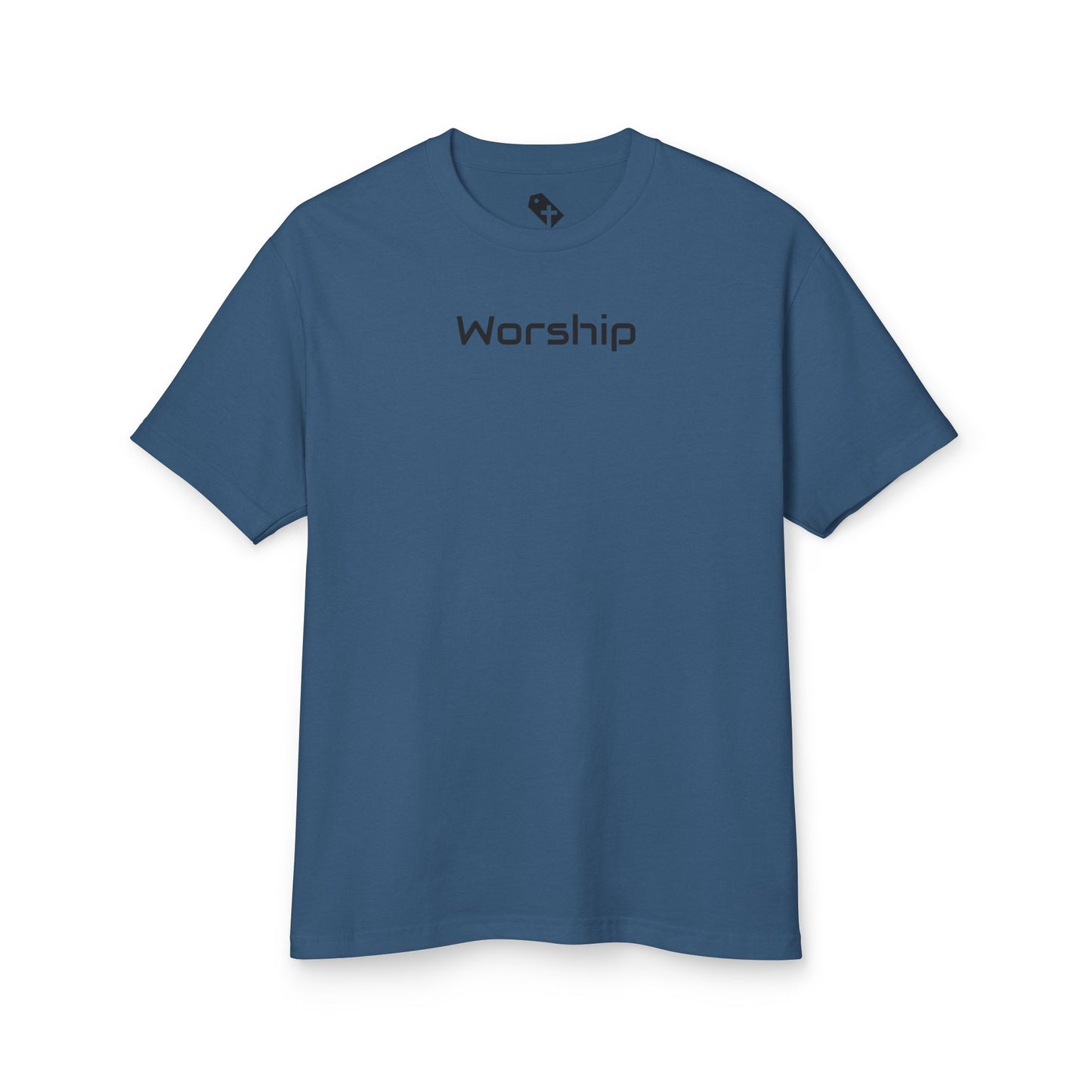 "Worship" Scatter Graphic Washed Heavyweight T-Shirt