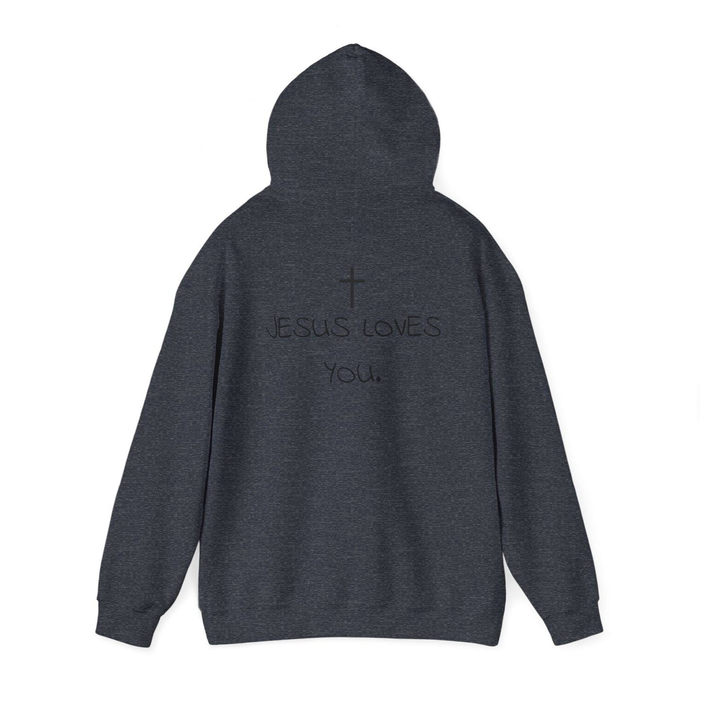 Sudadera con capucha "Jesús te ama"