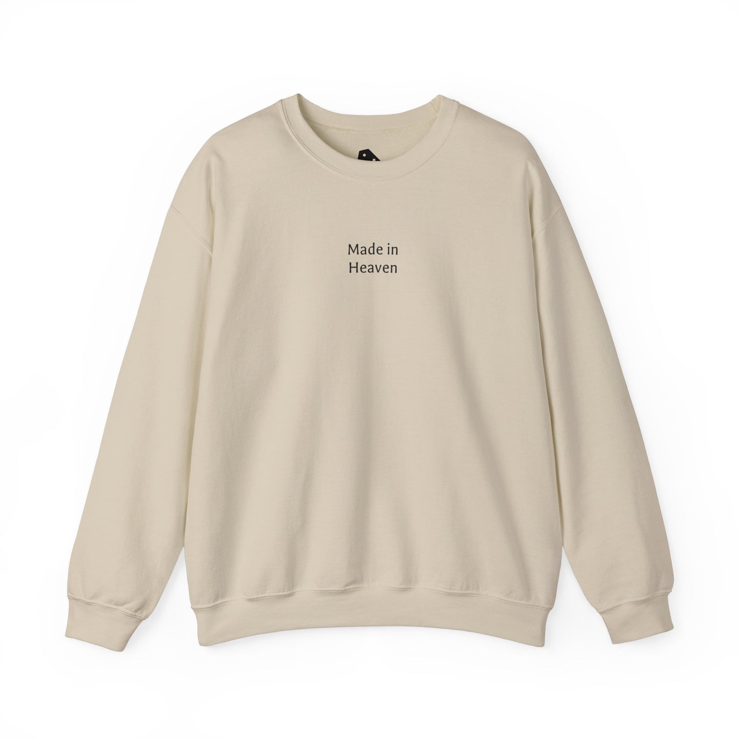 Sudadera con cuello redondo "Hecho en el cielo"