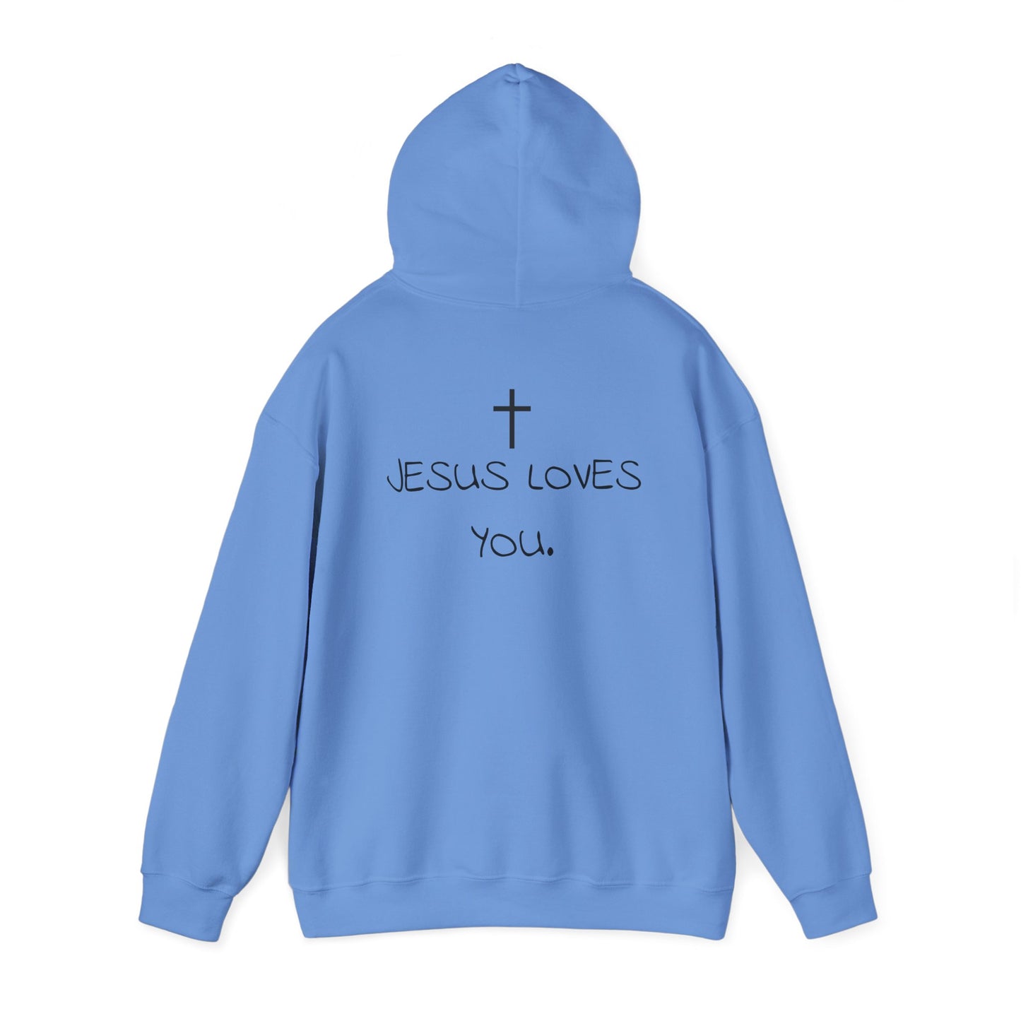 Sudadera con capucha "Jesús te ama"