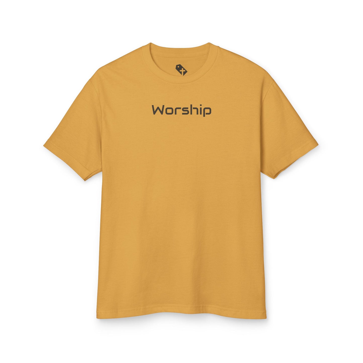 "Worship" Scatter Graphic Washed Heavyweight T-Shirt