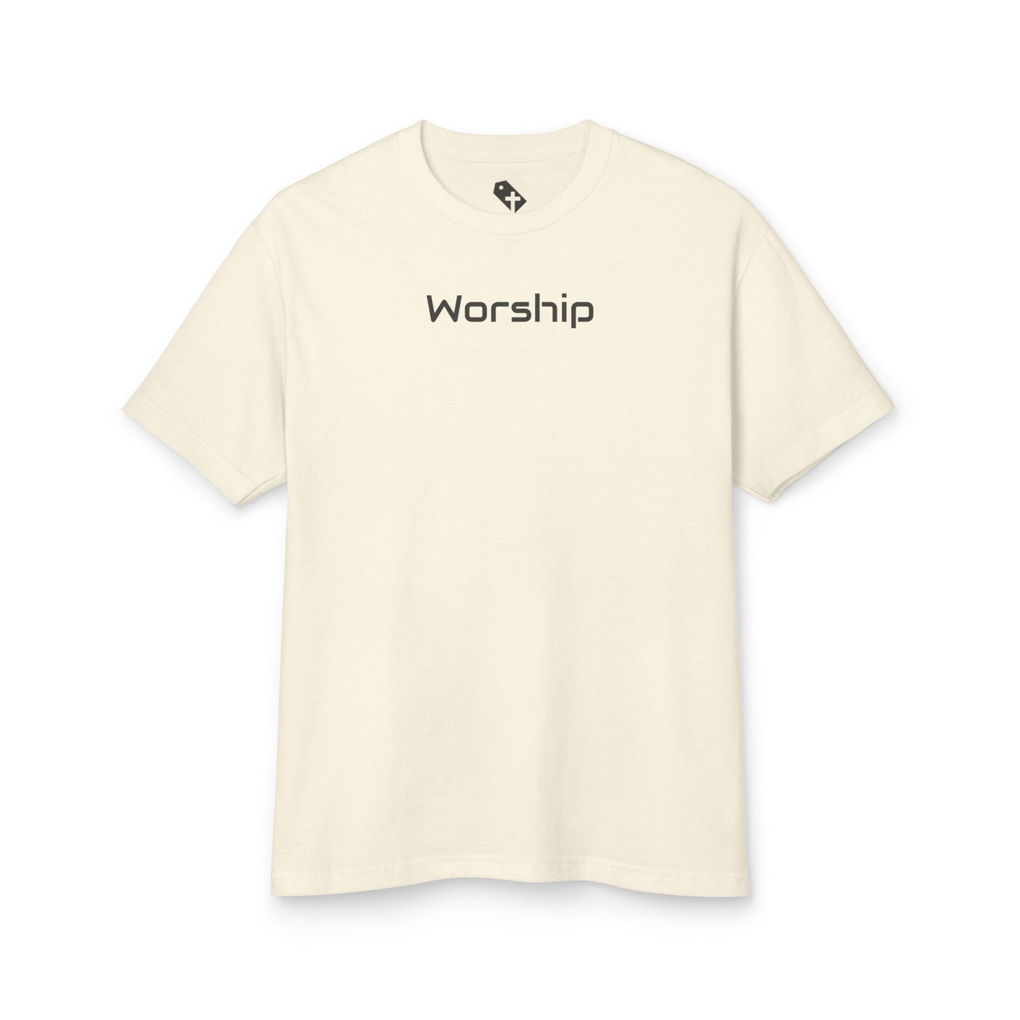 "Worship" Scatter Graphic Washed Heavyweight T-Shirt