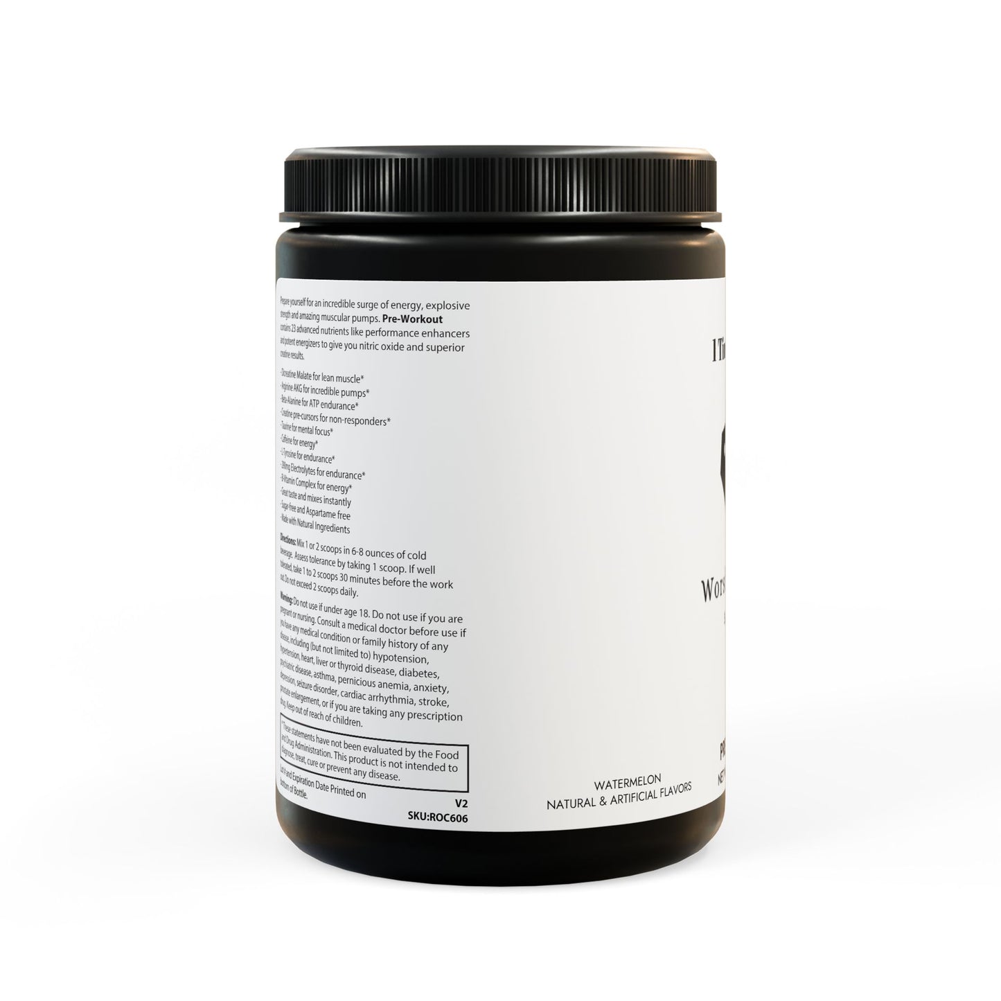 Suplemento pre-entrenamiento, sandía (300 g, 10,58 oz)